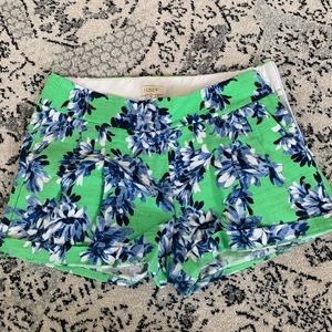 N CREW GREEN AND BLUE FLORAL SHORTS